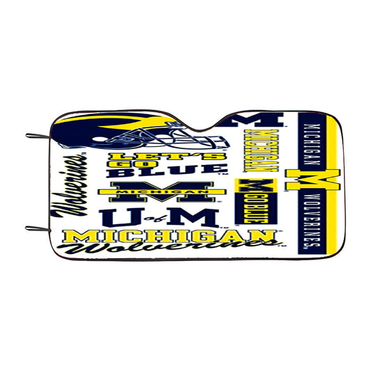 Michigan Wolverines Stadium Car Auto Sun Shade Windshield Cover