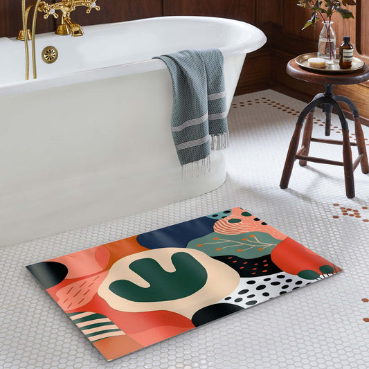 Abstract Cactus Doormat Floor Mat