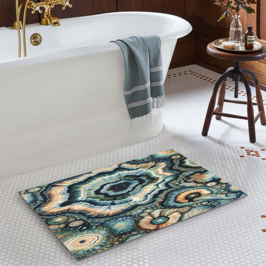 Abstract Geode Mandala Doormat Floor Mat