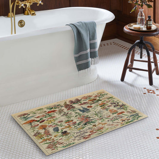 Adolphe Millot'S Flowers Chart Doormat Floor Mat