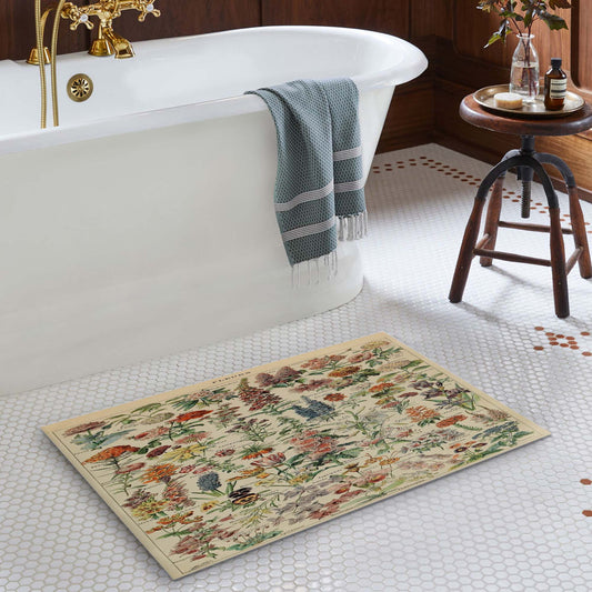 Adolphe Millot'S Flowers Doormat Floor Mat