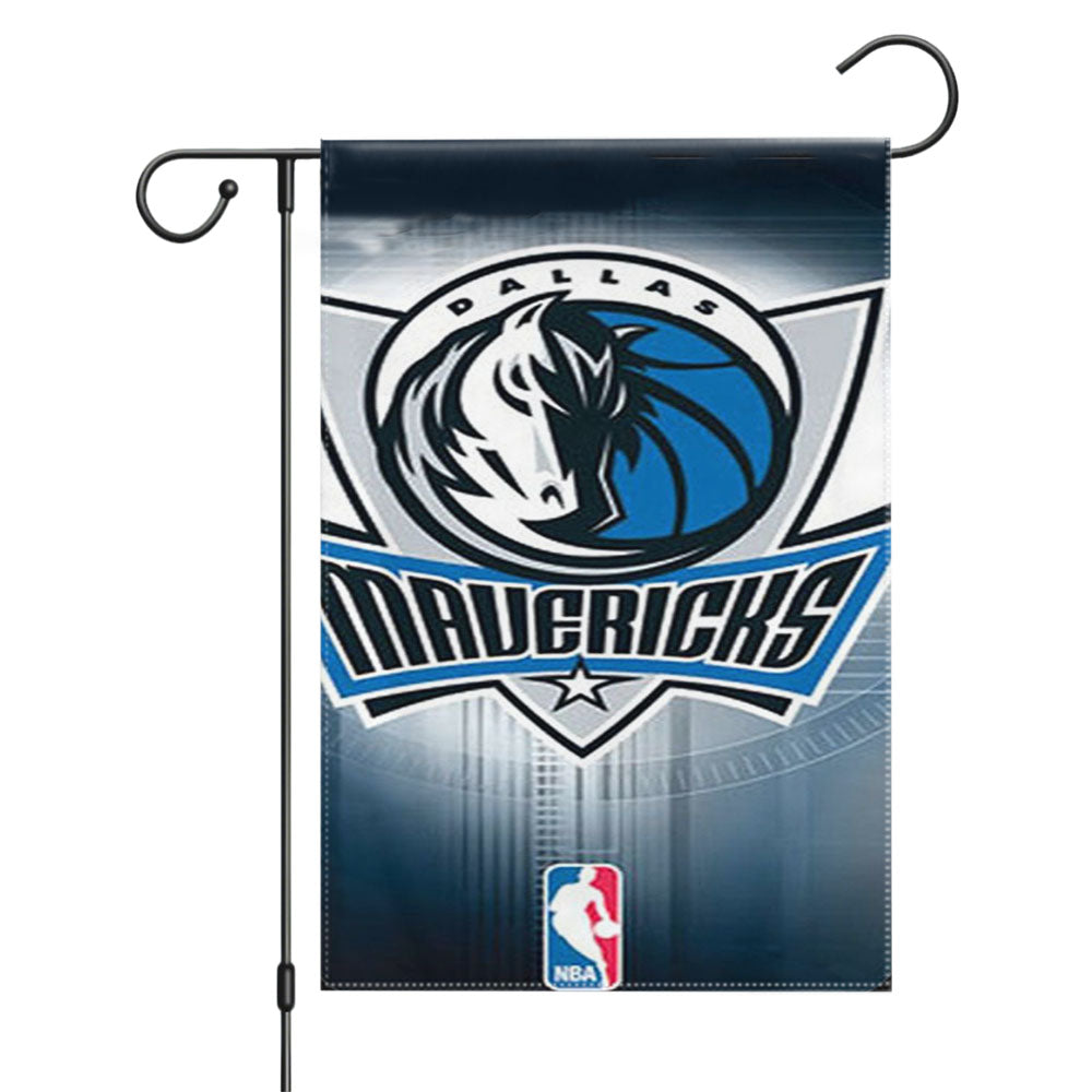 Basketball Logo Dallas Mavericks Garden Flags Yard Outdoor Lawn 12 X 18