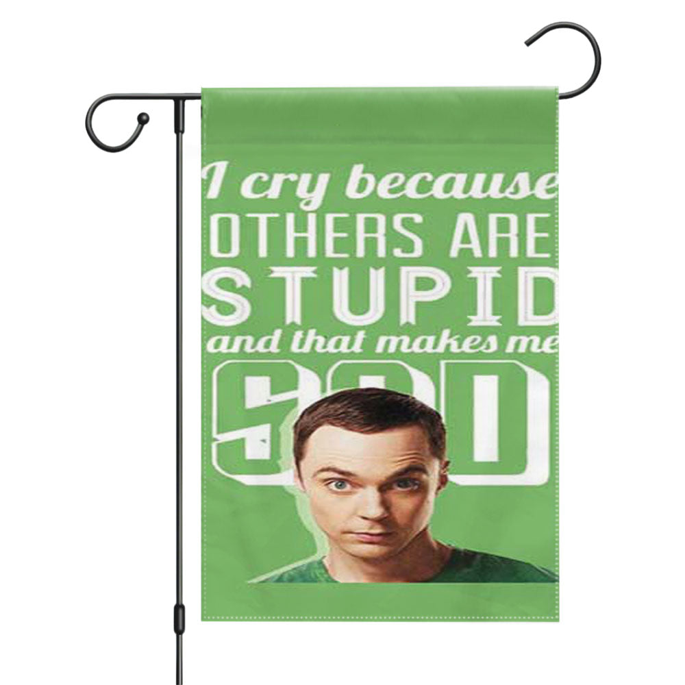 Big Bang Theory Knock Red Garden Flags Yard Outdoor Lawn 12 X 18