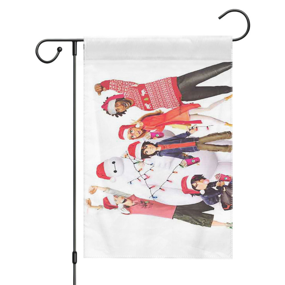 Big Hero 6 Christmas Garden Flags Yard Outdoor Lawn 12 X 18