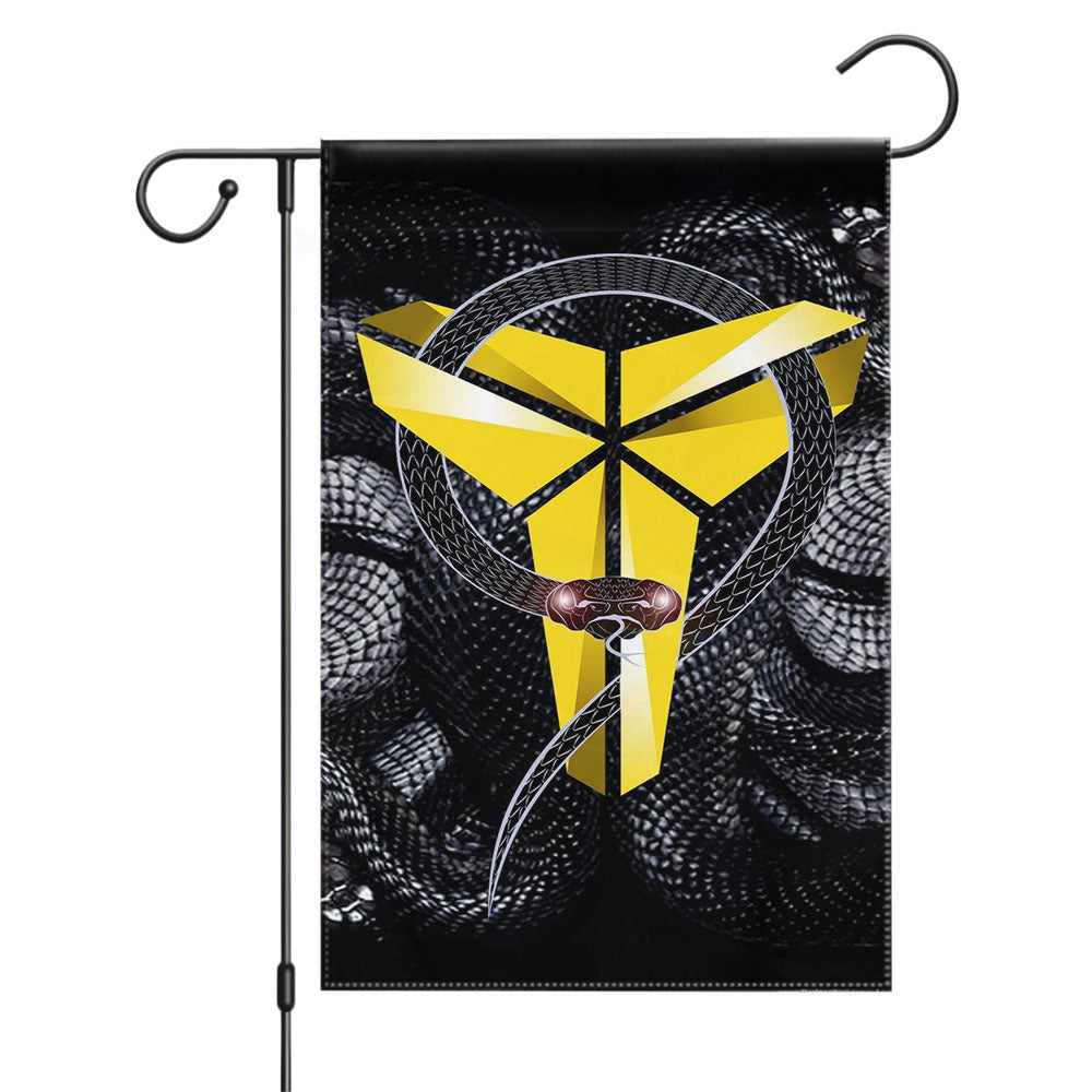 Black Mamba Kobe Bryan Garden Flags Yard Outdoor Lawn 12 X 18