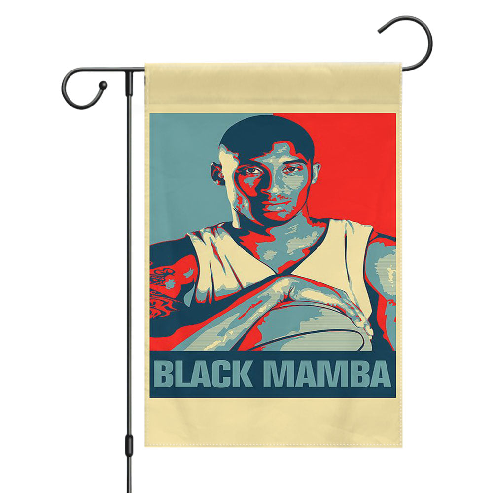 Black Mamba Kobe Bryant Pop Culture Garden Flags Yard Outdoor Lawn 12 X 18