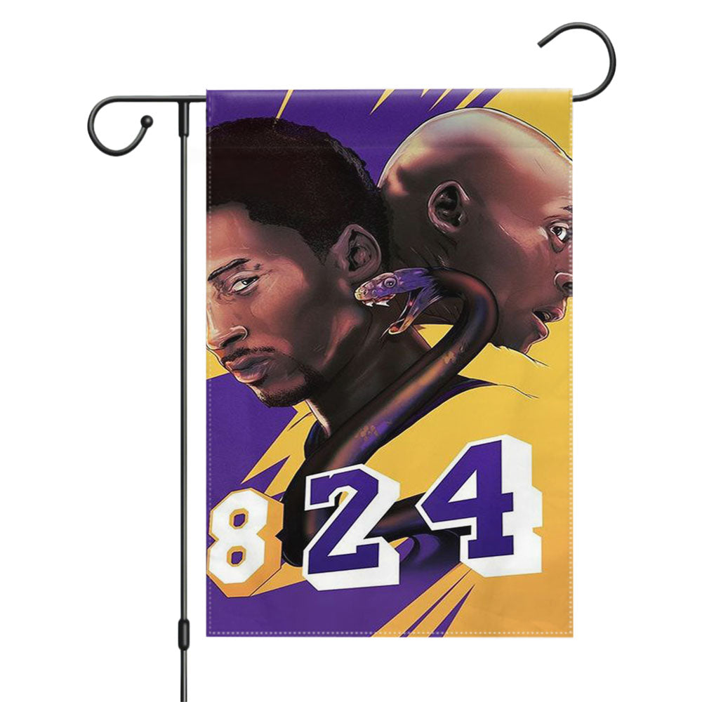 Black Mamba Legend Kobe Bryant Garden Flags Yard Outdoor Lawn 12 X 18
