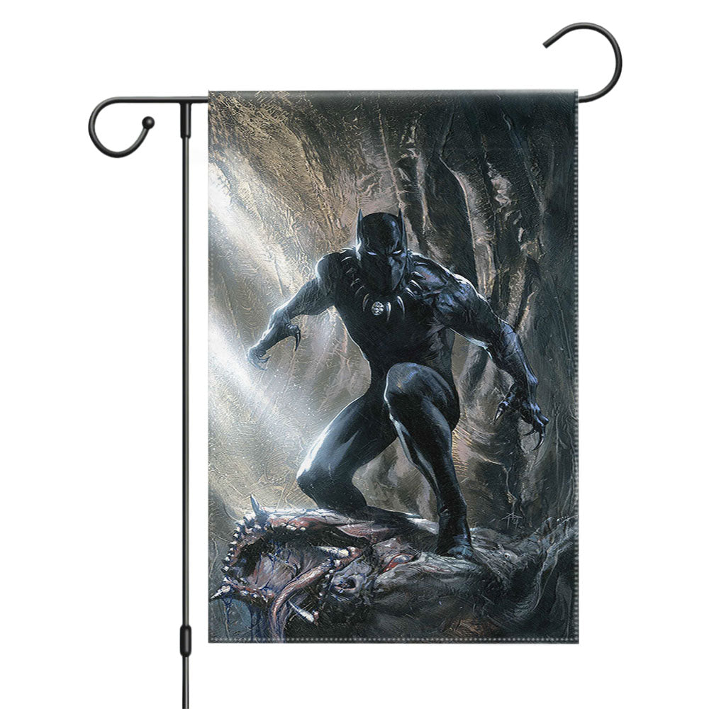 Black Panther Marvel Garden Flags Yard Outdoor Lawn 12 X 18