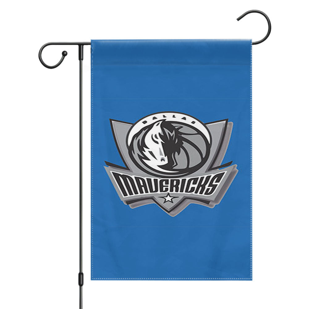 Blue Dallas Mavericks Garden Flags Yard Outdoor Lawn 12 X 18