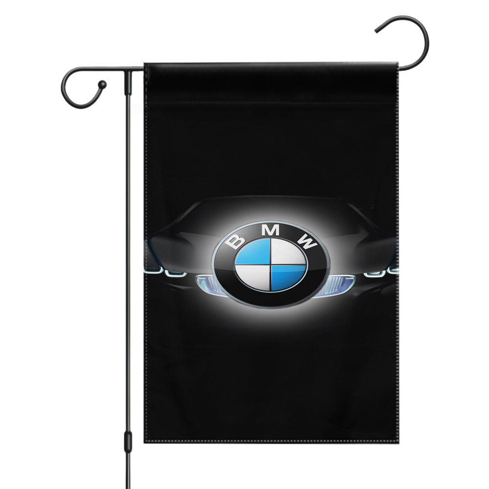 Bmw Car And Logo Garden Flags Yard Outdoor Lawn 12 X 18