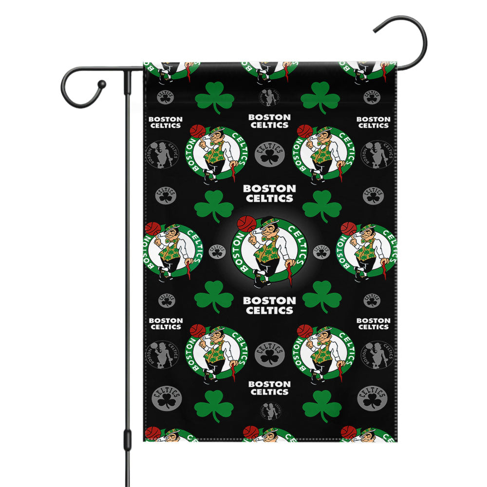 Boston Celtics Patters Garden Flags Yard Outdoor Lawn 12 X 18