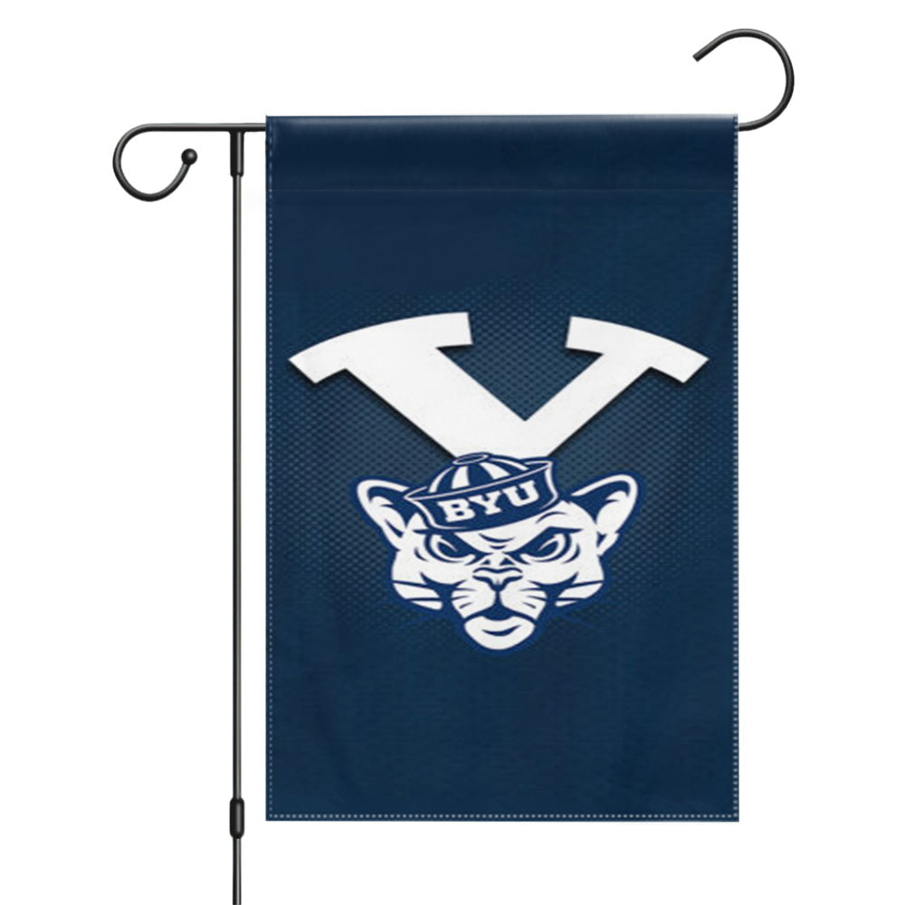 Byu Cougars Garden Flags Yard Outdoor Lawn 12 X 18