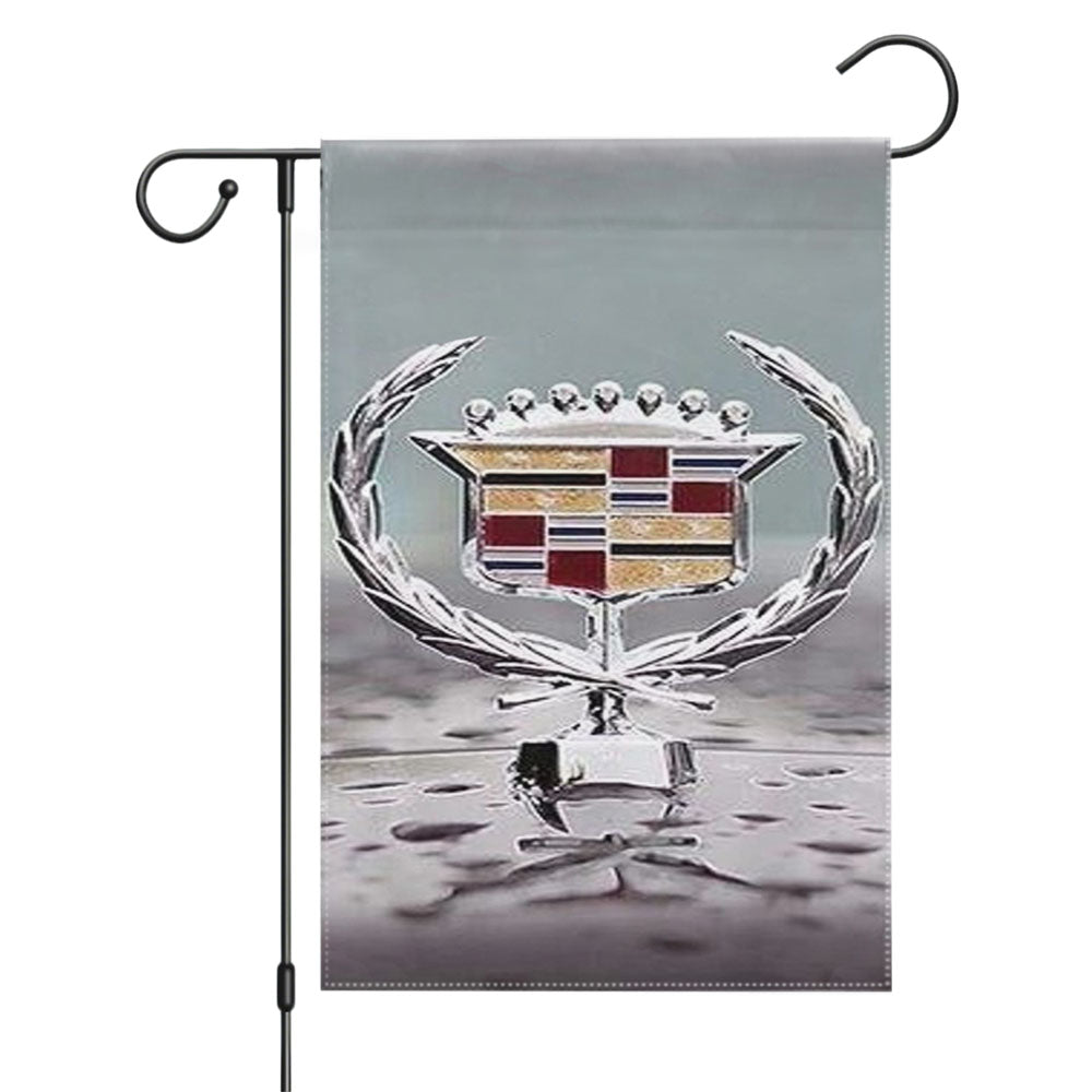 Cadillac Logo Cadillac Garden Flags Yard Outdoor Lawn 12 X 18