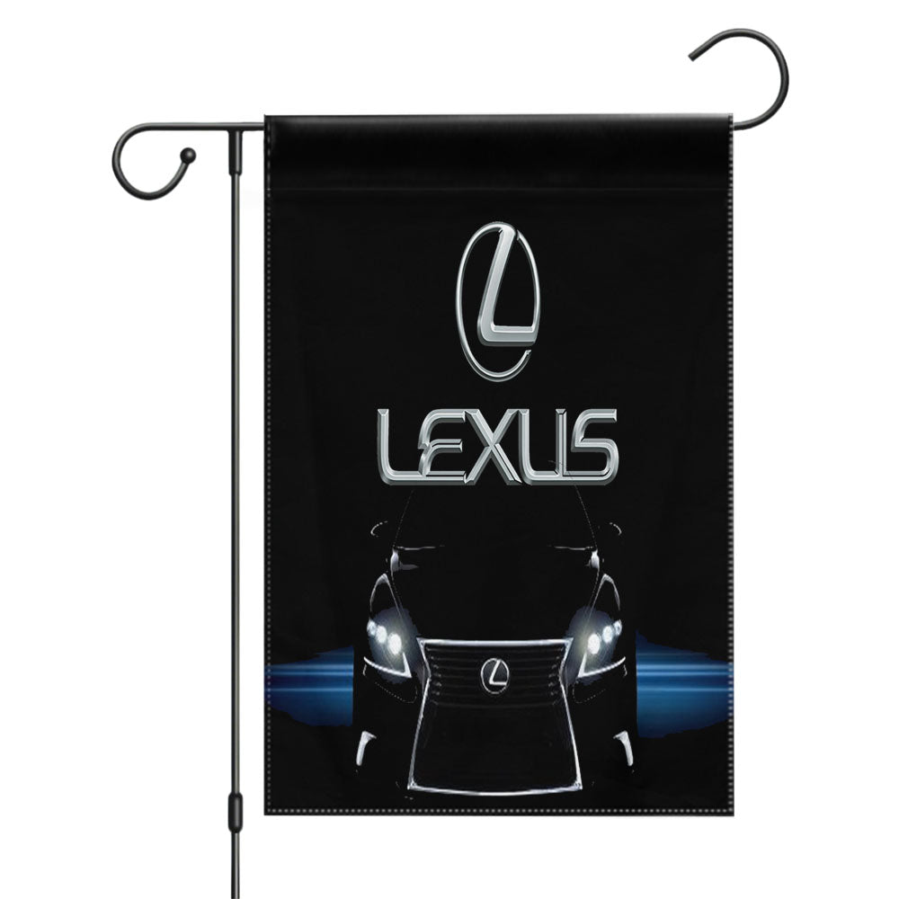 Car Lexus Garden Flags Yard Outdoor Lawn 12 X 18