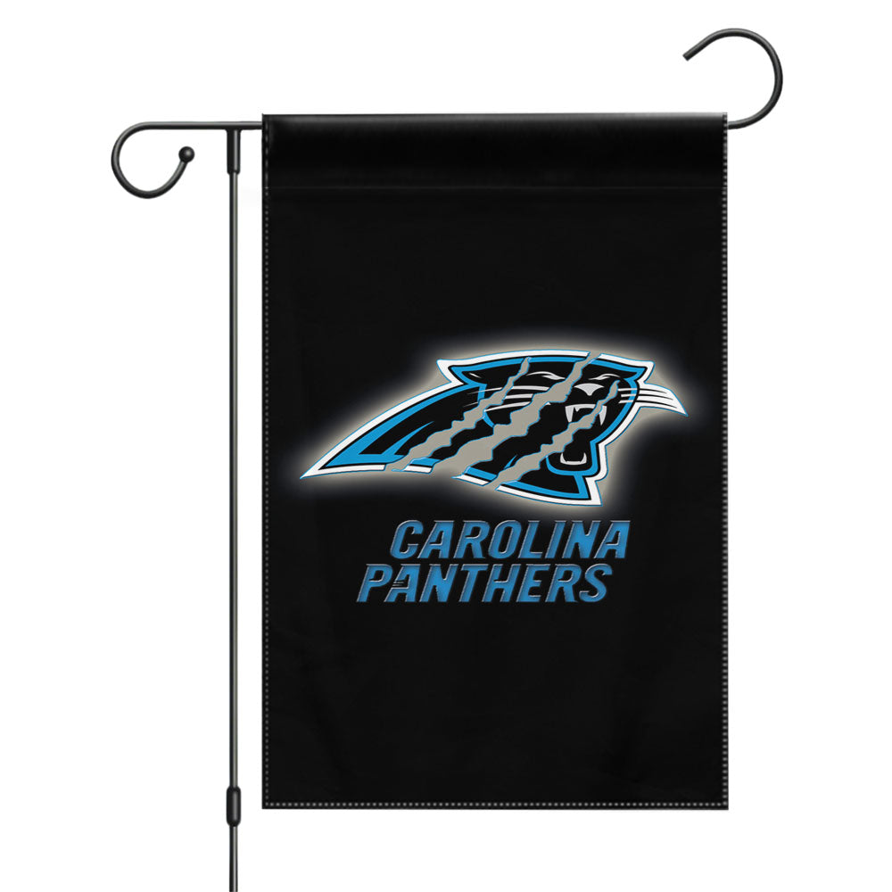 Carolina Panthers Logo Garden Flags Yard Outdoor Lawn 12 X 18