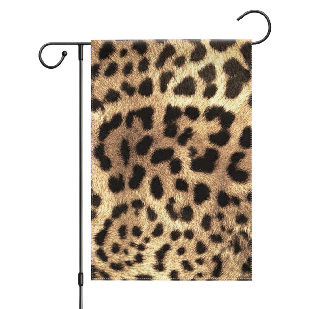 Cheetah Texture Pattern Style Garden Flags Yard Outdoor Lawn 12 X 18