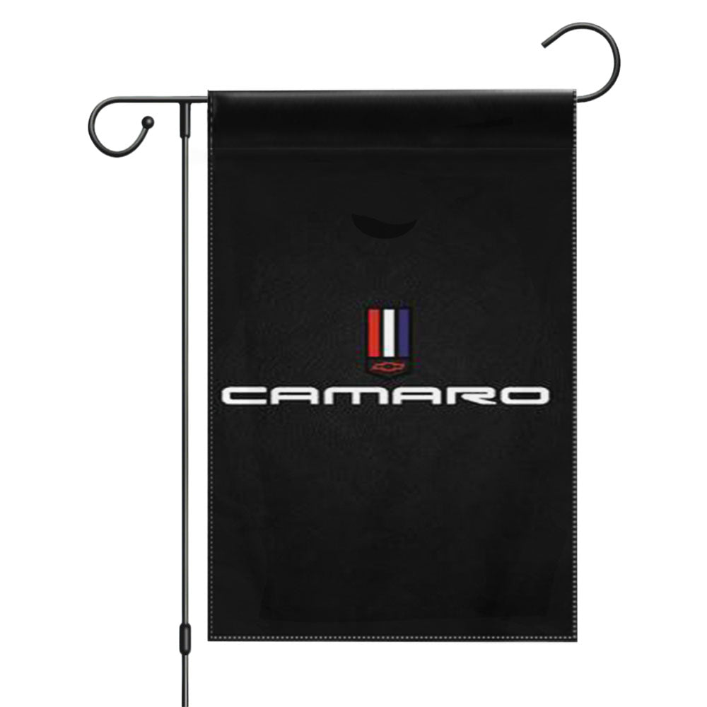 Chevrolet Camaro Logo Garden Flags Yard Outdoor Lawn 12 X 18
