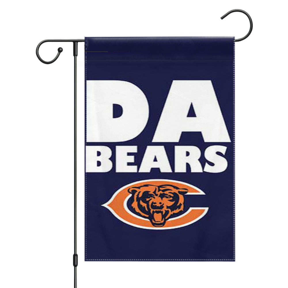 Chicago Bears Emblem Garden Flags Yard Outdoor Lawn 12 X 18