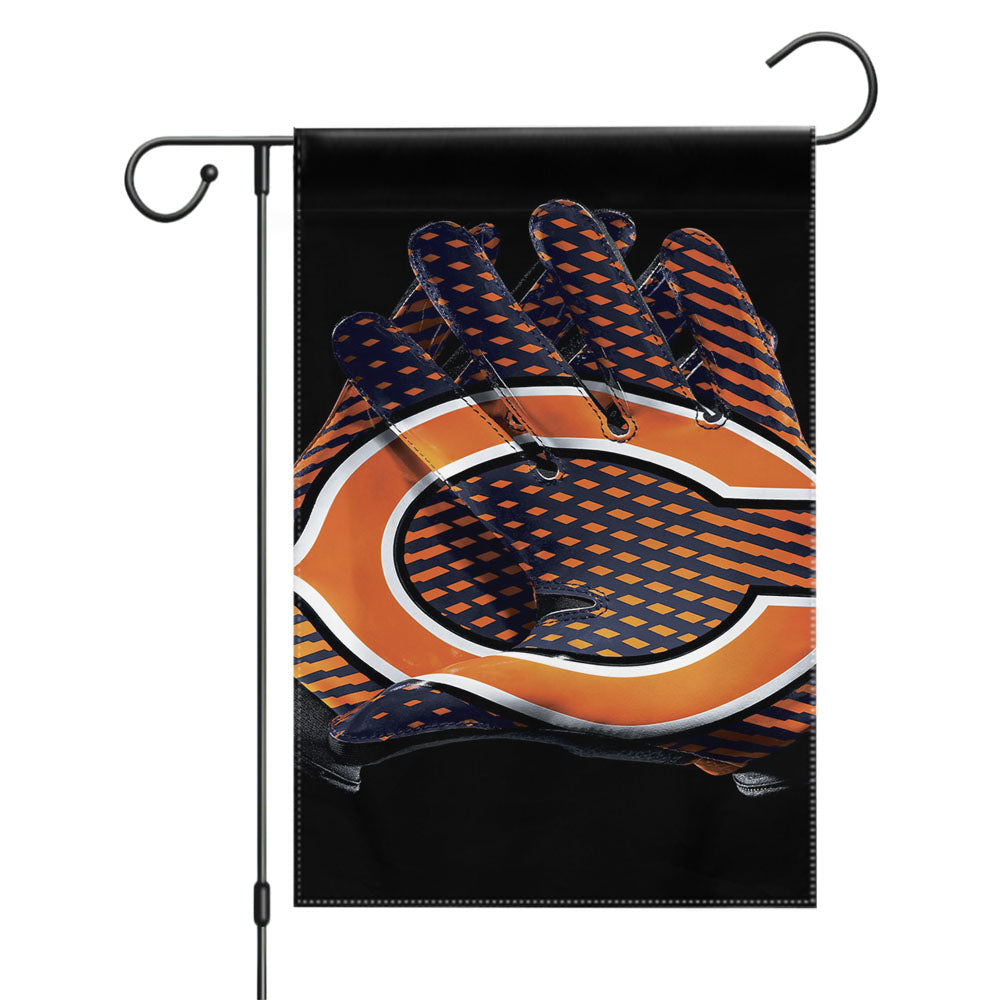 Chicago Bears Nfl Black 1 Garden Flags Yard Outdoor Lawn 12 X 18