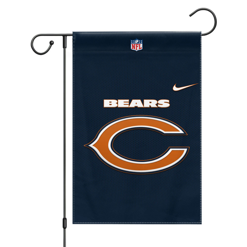 Chicago Bears Nfl Sport Logo Garden Flags Yard Outdoor Lawn 12 X 18