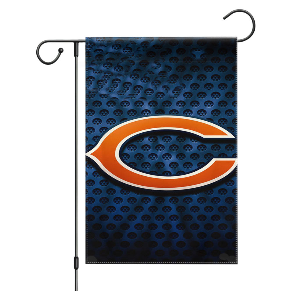 Chicago Bears Town Garden Flags Yard Outdoor Lawn 12 X 18