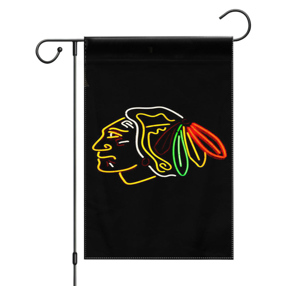 Chicago Blackhawks Nhl Hockey Garden Flags Yard Outdoor Lawn 12 X 18