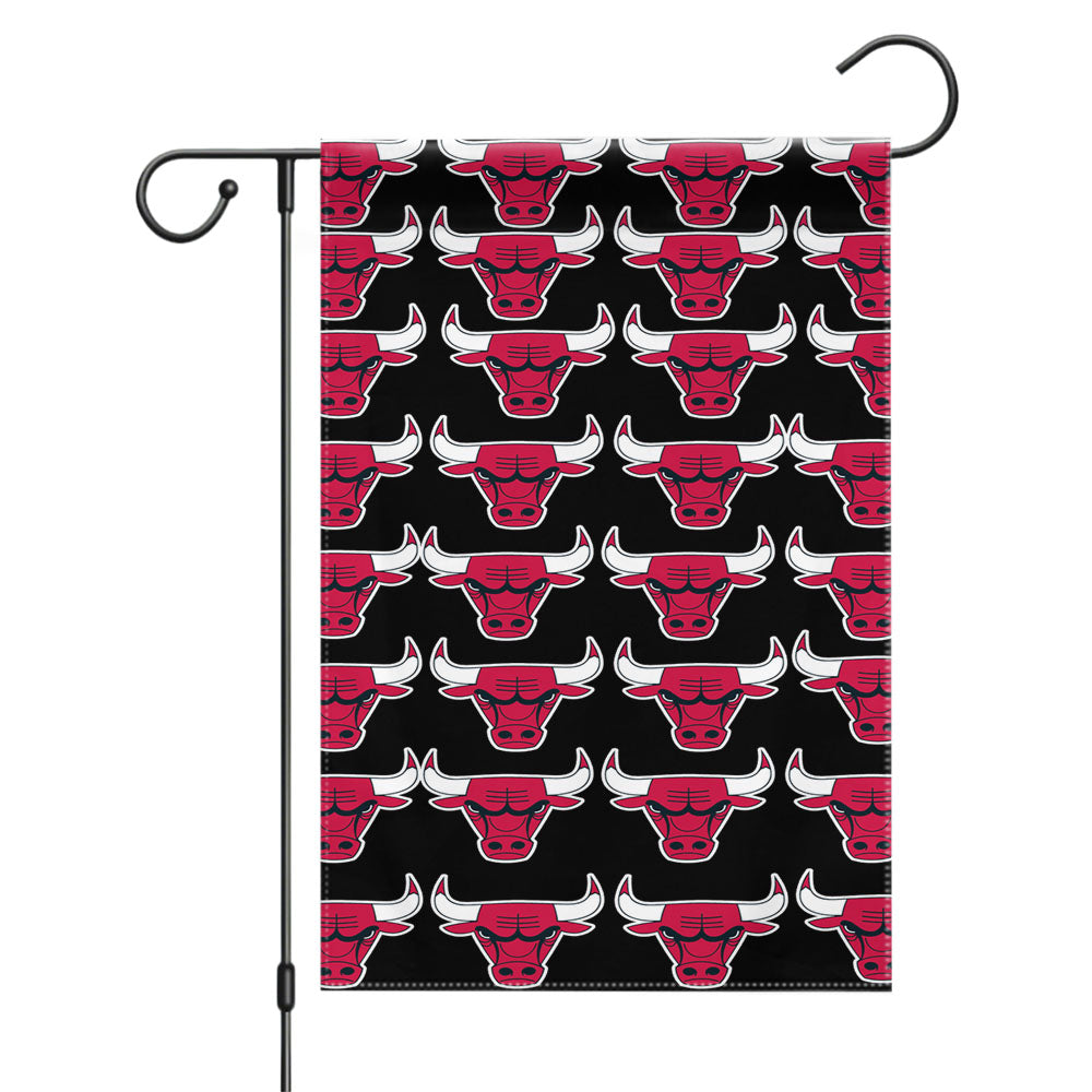 Chicago Bulls Basket Basket Ball Club Garden Flags Yard Outdoor Lawn 12 X 18