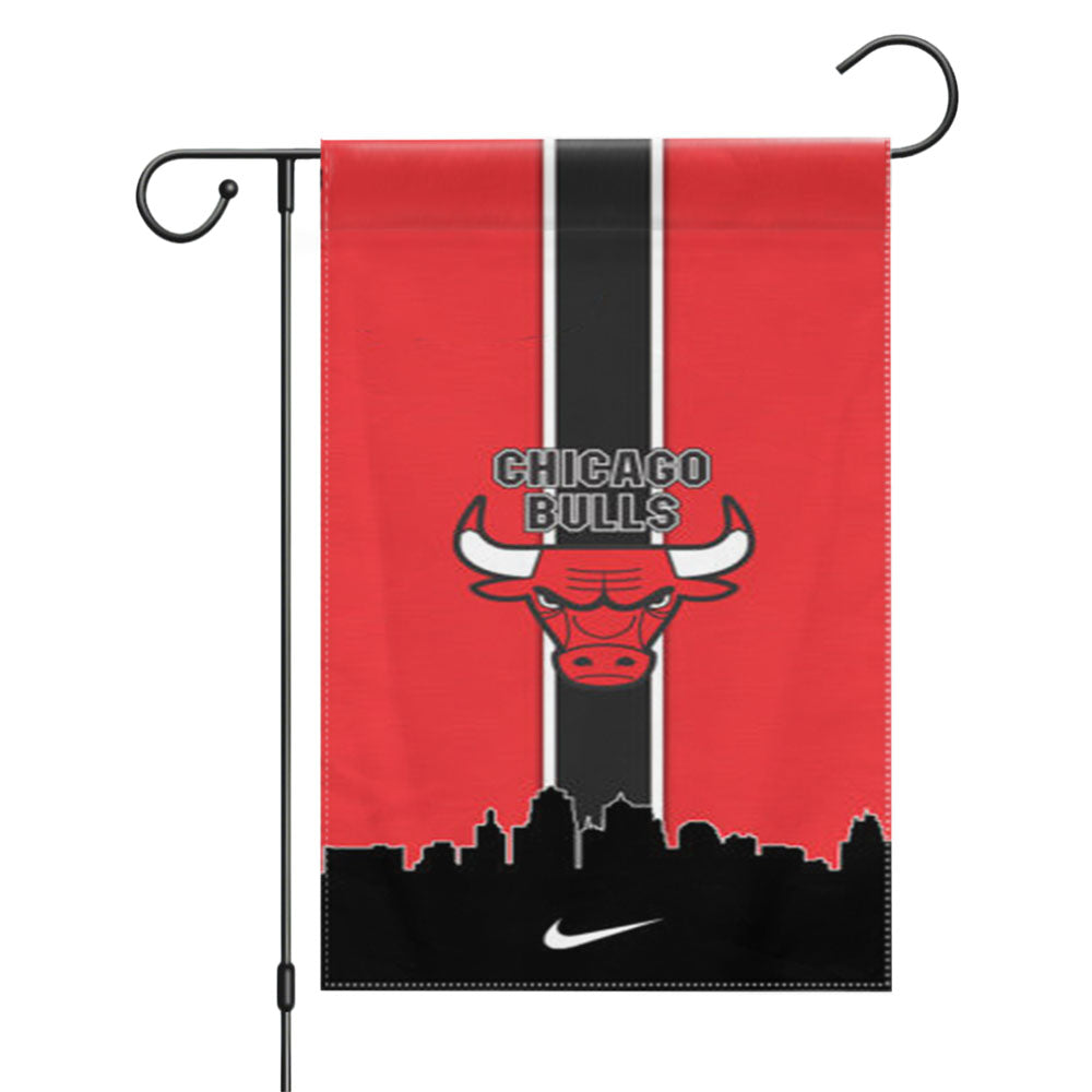 Chicago Bulls Championship Banner Garden Flags Yard Outdoor Lawn 12 X 18