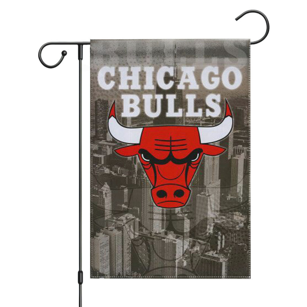 Chicago Bulls For Fans Fanatic Garden Flags Yard Outdoor Lawn 12 X 18