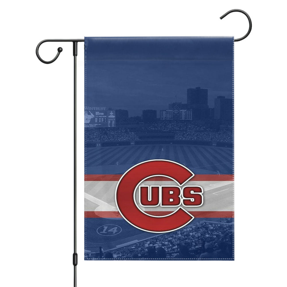 Chicago Cubs Baseba Garden Flags Yard Outdoor Lawn 12 X 18