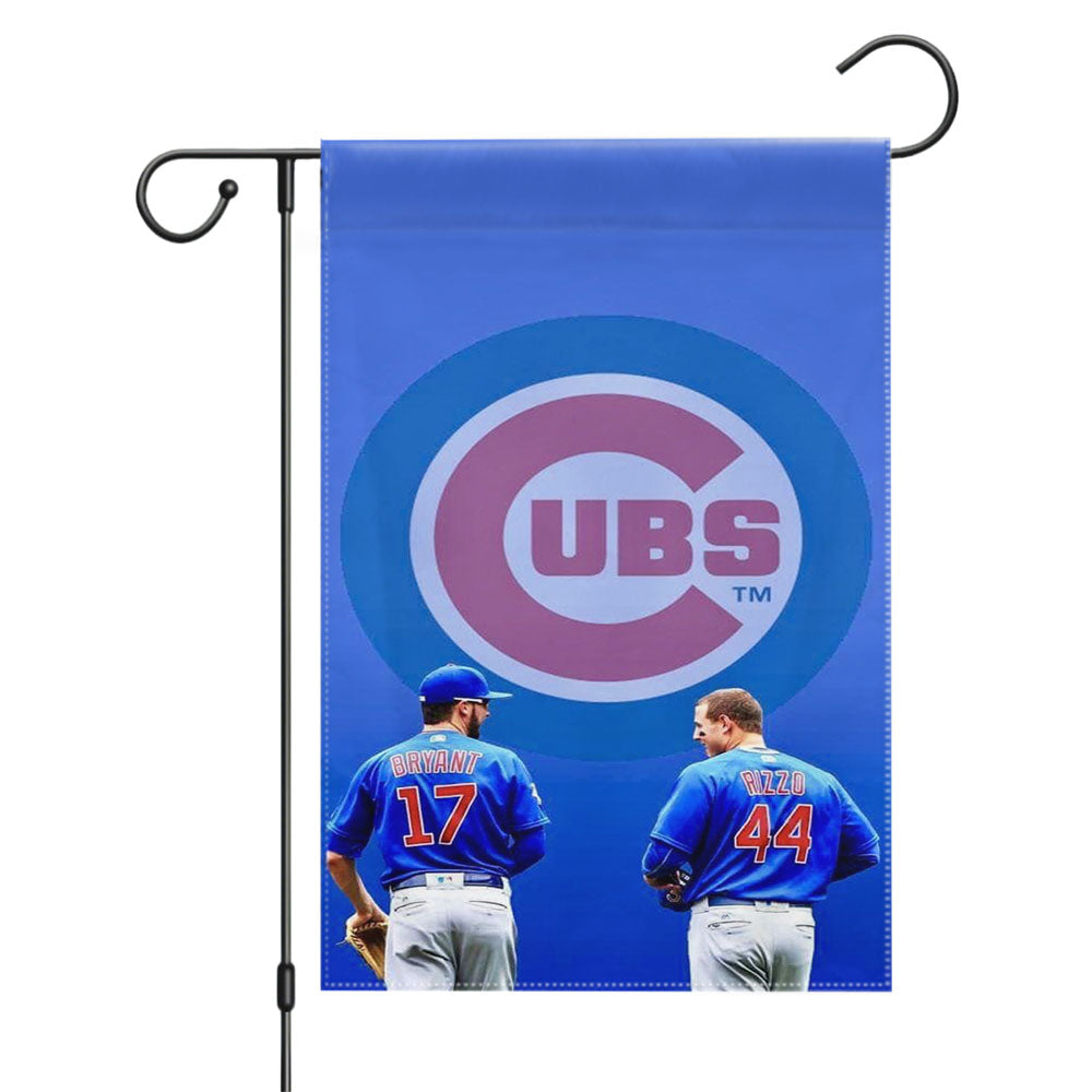 Chicago Cubs Basebal Garden Flags Yard Outdoor Lawn 12 X 18