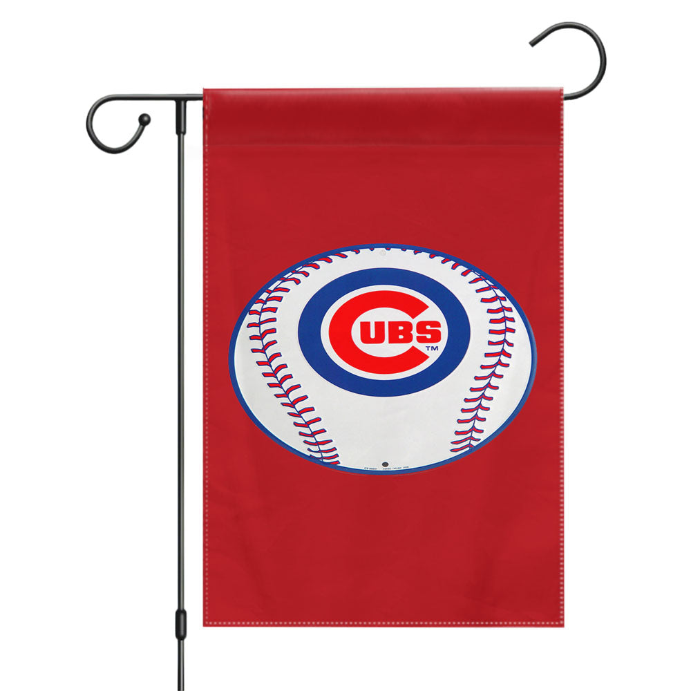 Chicago Cubs Baseball Logo Garden Flags Yard Outdoor Lawn 12 X 18