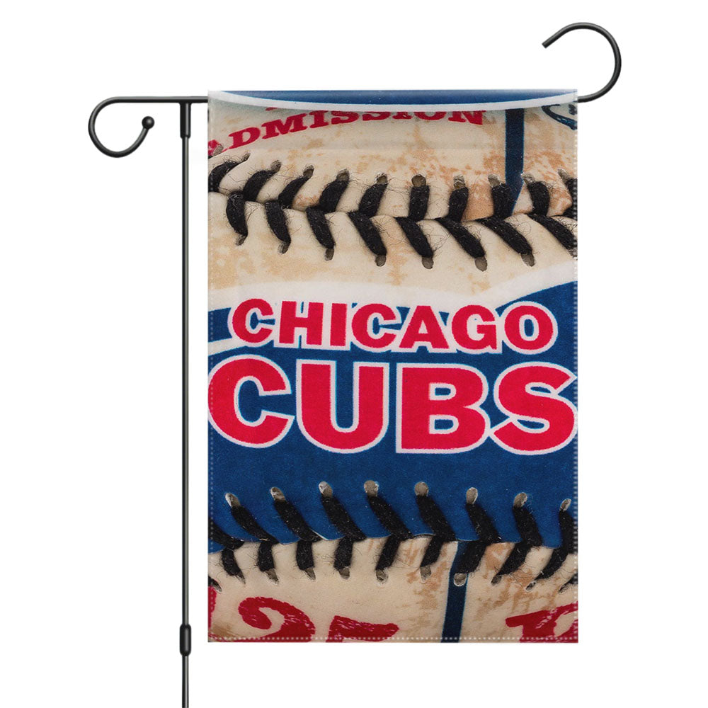 Chicago Cubs Baseball Team Garden Flags Yard Outdoor Lawn 12 X 18