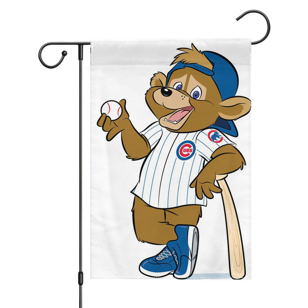 Chicago Cubs Bear Art Garden Flags Yard Outdoor Lawn 12 X 18