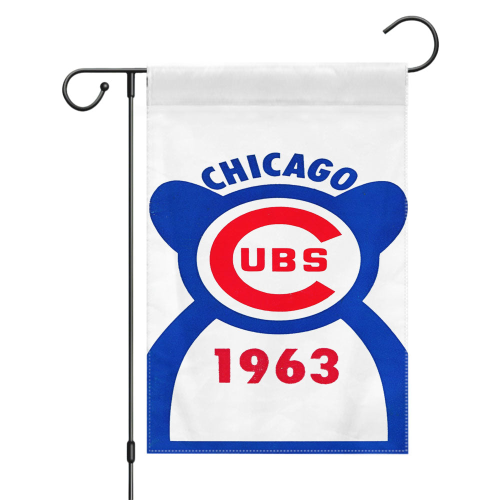 Chicago Cubs Bears Blackhawks 1 Garden Flags Yard Outdoor Lawn 12 X 18