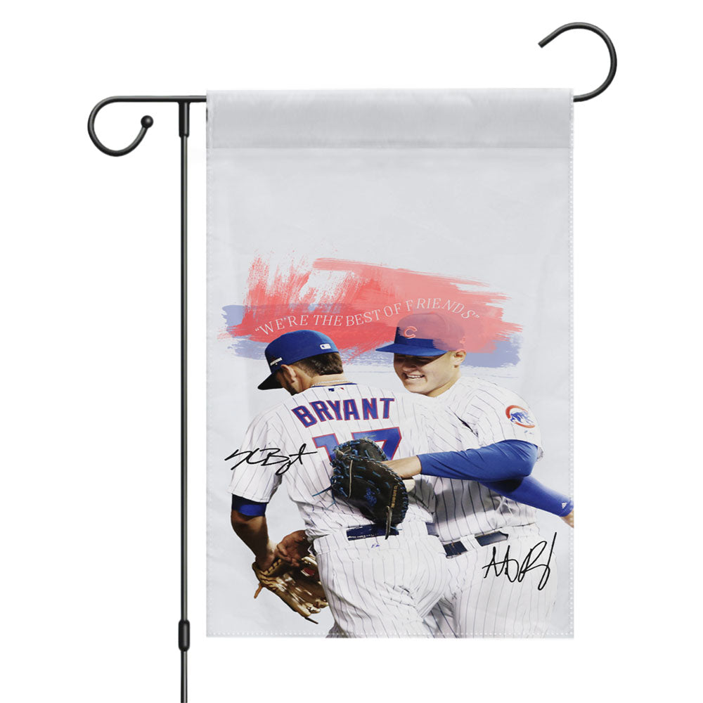Chicago Cubs Caps Logo Garden Flags Yard Outdoor Lawn 12 X 18