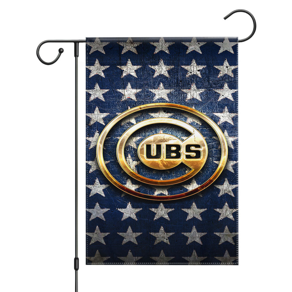 Chicago Cubs Hand Oke Garden Flags Yard Outdoor Lawn 12 X 18