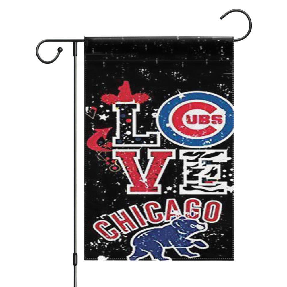 Chicago Cubs Loveable Winner Garden Flags Yard Outdoor Lawn 12 X 18