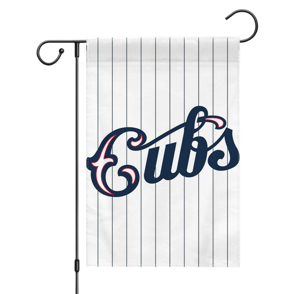 Chicago Cubs Stripe Baseball Garden Flags Yard Outdoor Lawn 12 X 18
