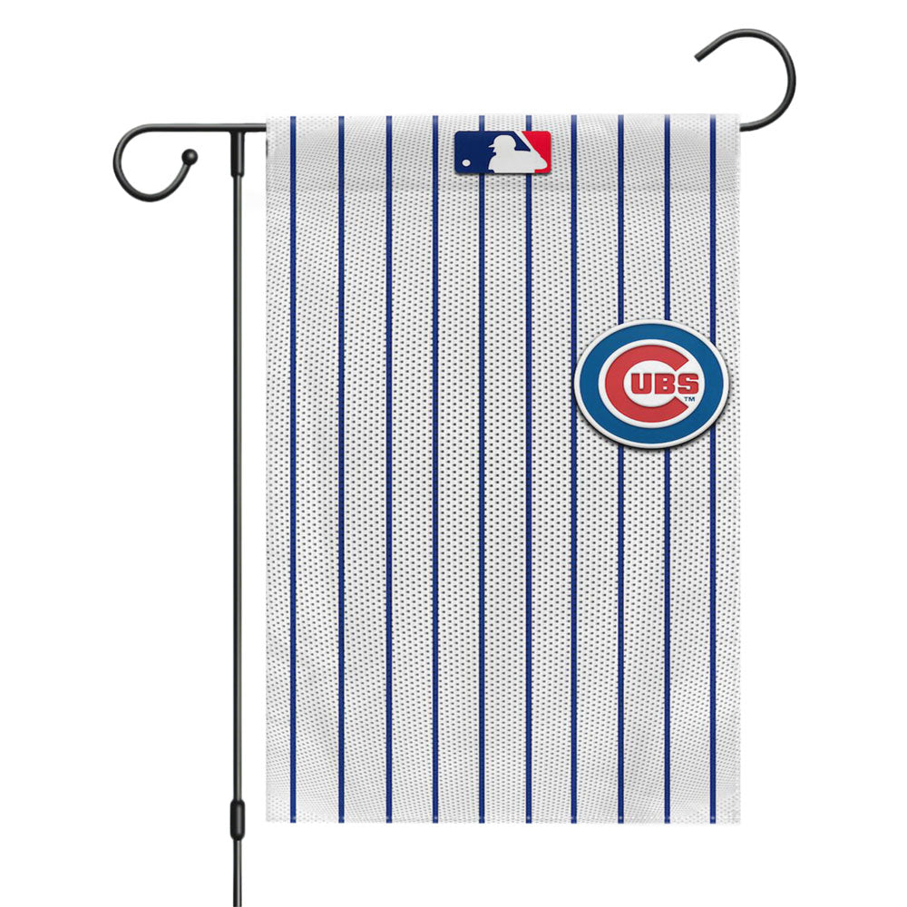 Chicago Cubs Stripe Wallpaper Garden Flags Yard Outdoor Lawn 12 X 18
