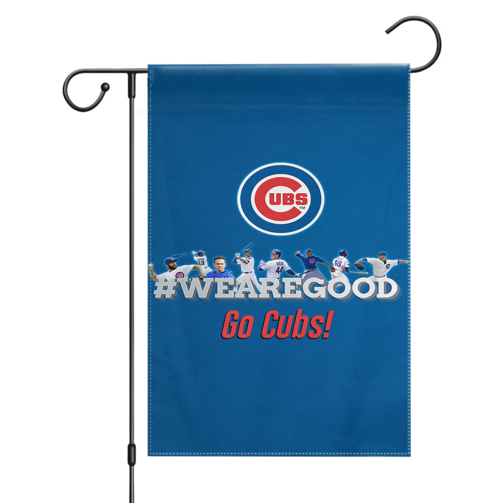 Chicago Cubs White Back Garden Flags Yard Outdoor Lawn 12 X 18