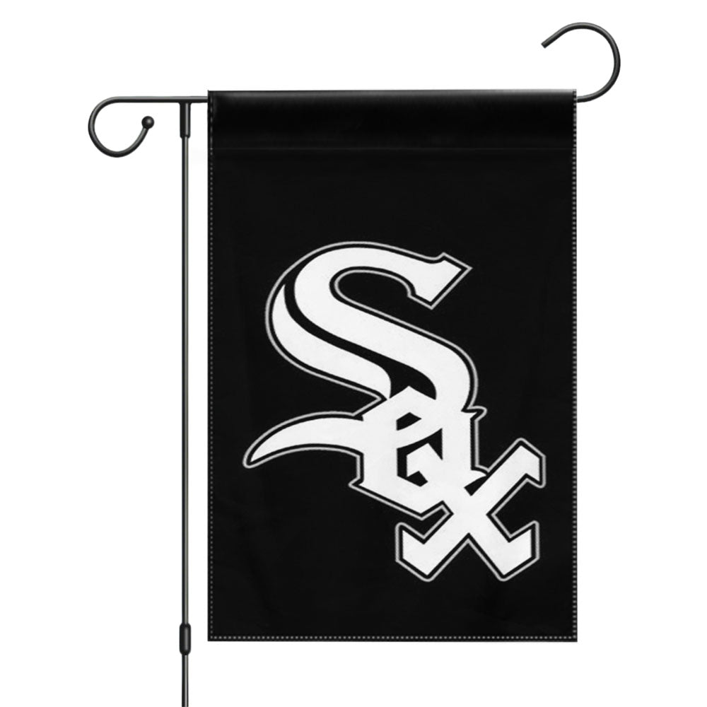 Chicago White Sox Baseball Jersey Logo Garden Flags Yard Outdoor Lawn 12 X 18