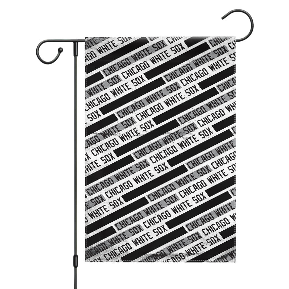 Chicago White Sox Leather Texture Garden Flags Yard Outdoor Lawn 12 X 18