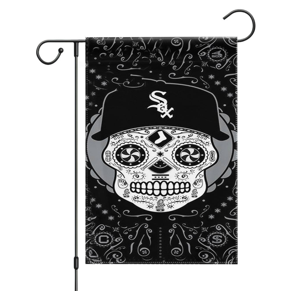 Chicago White Sox Stadium Logo Garden Flags Yard Outdoor Lawn 12 X 18