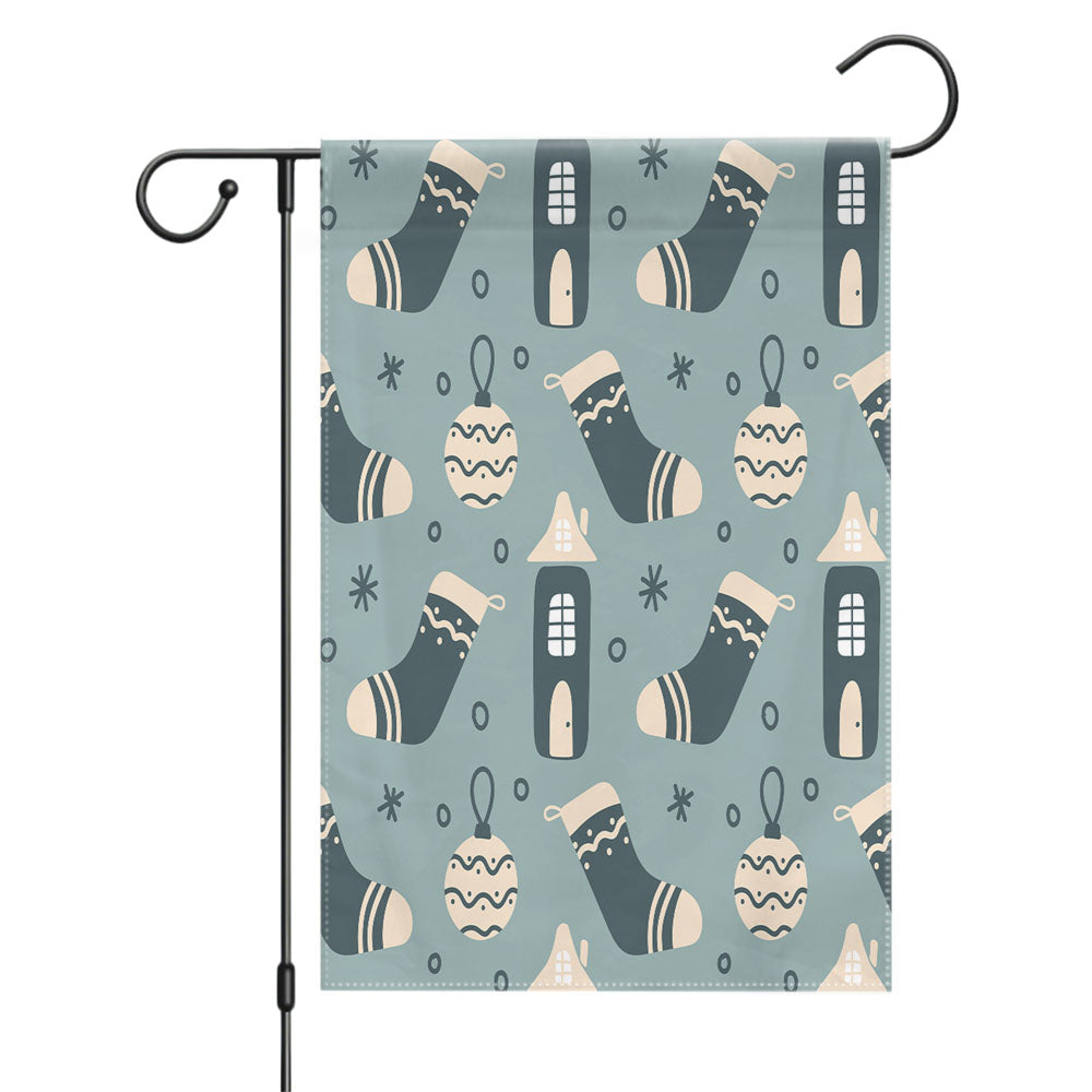 Christmas Patterns Set 05 Garden Flags Yard Outdoor Lawn 12 X 18