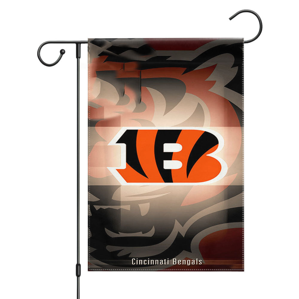 Cincinnati Bengals Logo 9 Garden Flags Yard Outdoor Lawn 12 X 18
