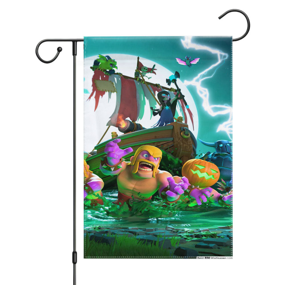 Clash Of Clans Halloween Garden Flags Yard Outdoor Lawn 12 X 18