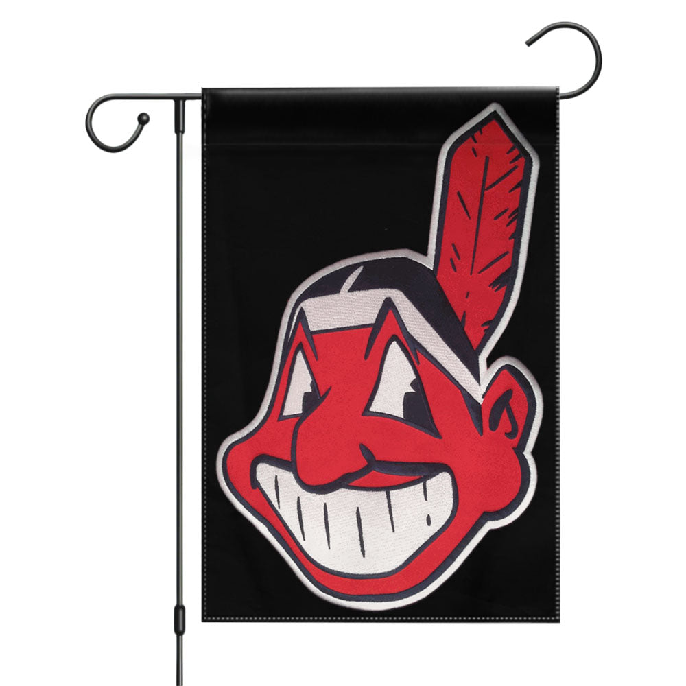 Cleveland Indians Logo 2 Garden Flags Yard Outdoor Lawn 12 X 18