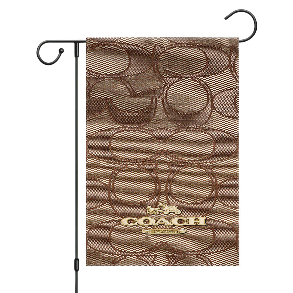 Coach New York Pattern Garden Flags Yard Outdoor Lawn 12 X 18