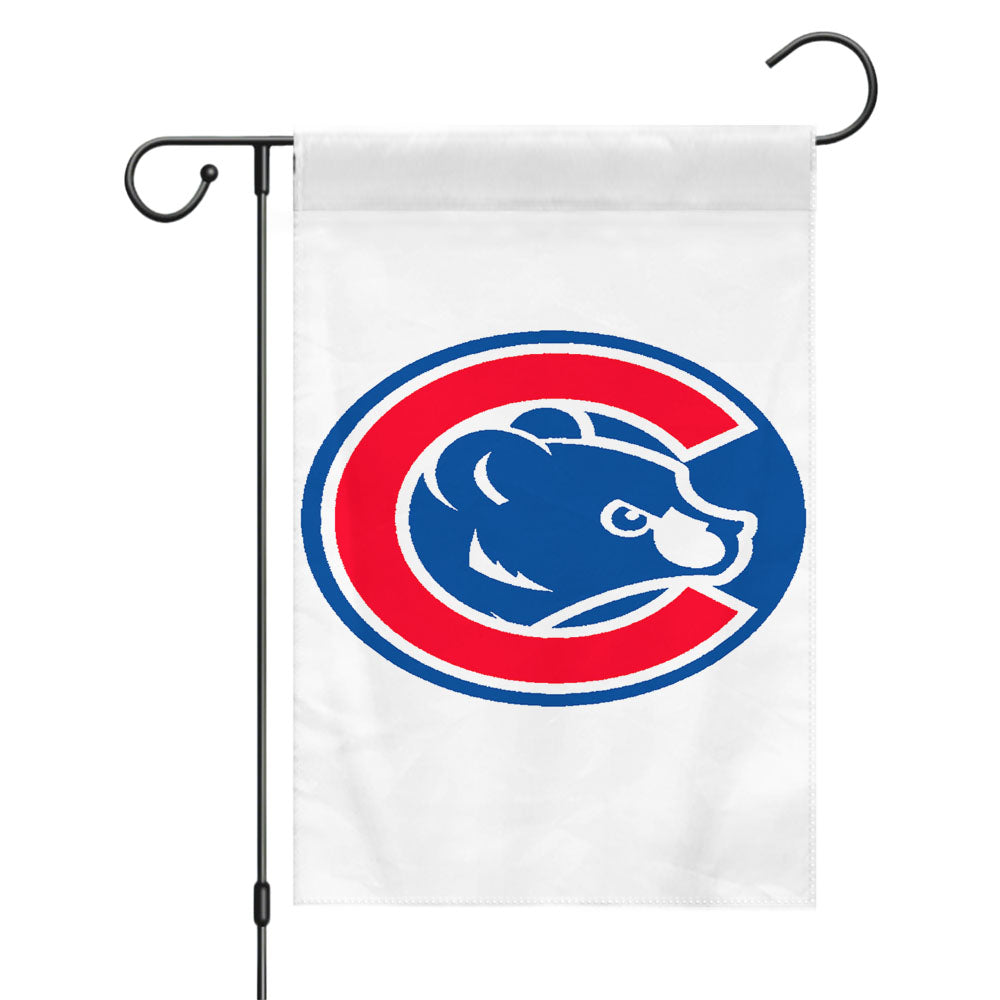 Cubs Chicago Baseball Team Logo Garden Flags Yard Outdoor Lawn 12 X 18